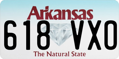 AR license plate 618VXO