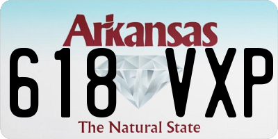 AR license plate 618VXP