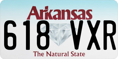 AR license plate 618VXR