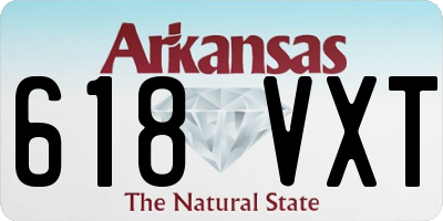 AR license plate 618VXT