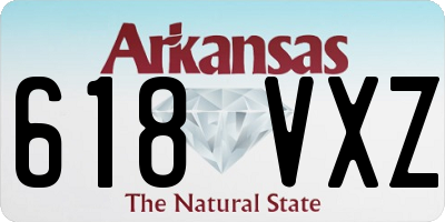 AR license plate 618VXZ