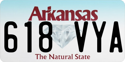 AR license plate 618VYA