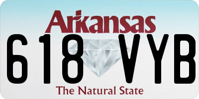AR license plate 618VYB