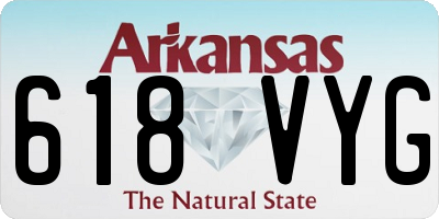 AR license plate 618VYG