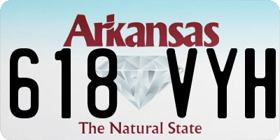 AR license plate 618VYH