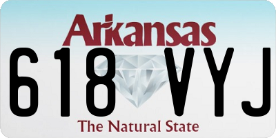 AR license plate 618VYJ