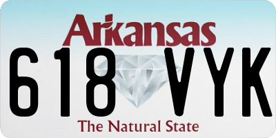 AR license plate 618VYK