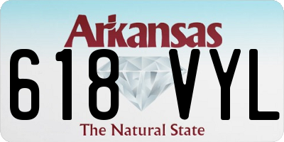 AR license plate 618VYL