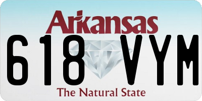 AR license plate 618VYM