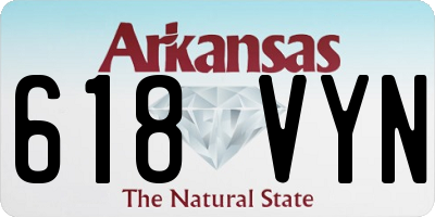 AR license plate 618VYN