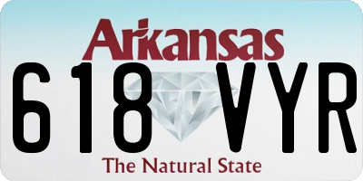 AR license plate 618VYR