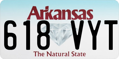 AR license plate 618VYT