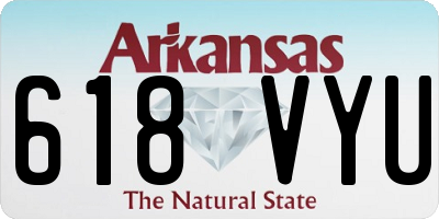 AR license plate 618VYU