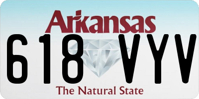 AR license plate 618VYV
