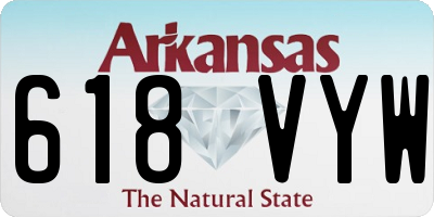 AR license plate 618VYW