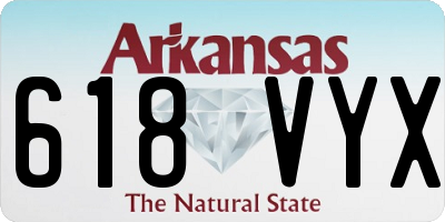 AR license plate 618VYX