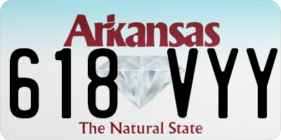 AR license plate 618VYY