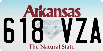 AR license plate 618VZA