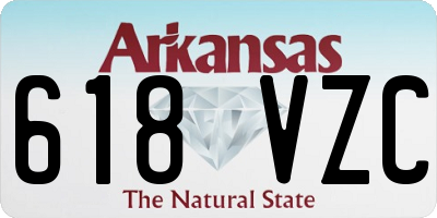 AR license plate 618VZC