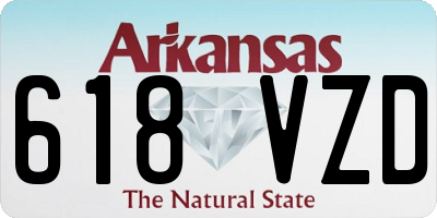 AR license plate 618VZD