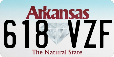 AR license plate 618VZF