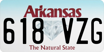 AR license plate 618VZG