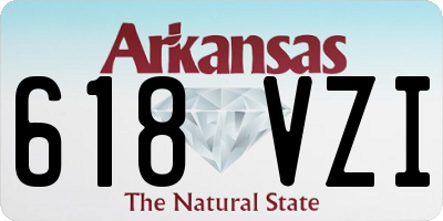 AR license plate 618VZI