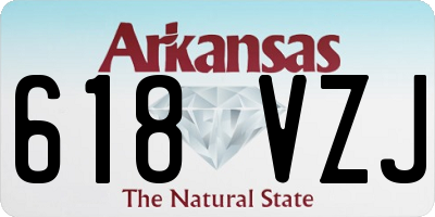 AR license plate 618VZJ