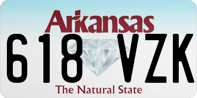 AR license plate 618VZK