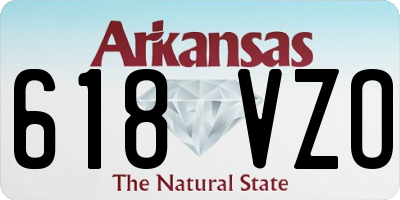 AR license plate 618VZO