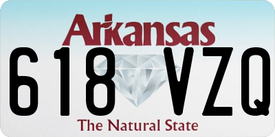 AR license plate 618VZQ