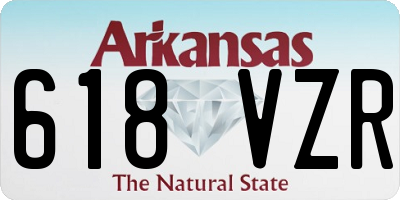 AR license plate 618VZR