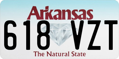 AR license plate 618VZT