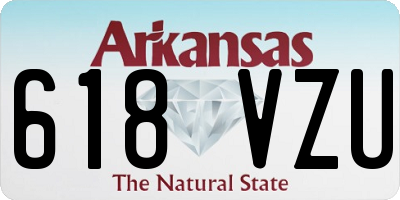 AR license plate 618VZU