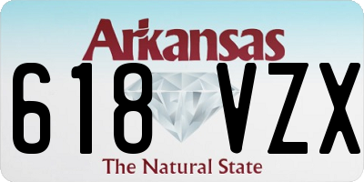 AR license plate 618VZX