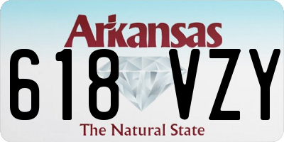 AR license plate 618VZY