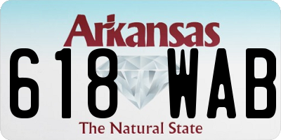 AR license plate 618WAB