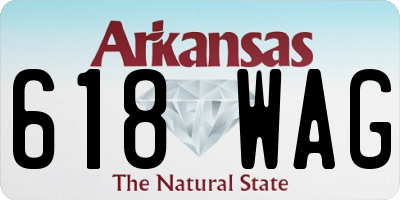 AR license plate 618WAG