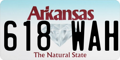 AR license plate 618WAH