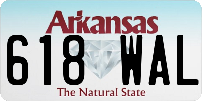 AR license plate 618WAL
