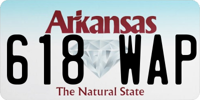 AR license plate 618WAP