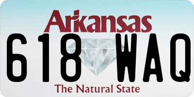 AR license plate 618WAQ
