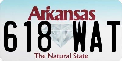 AR license plate 618WAT