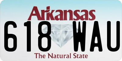 AR license plate 618WAU