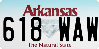 AR license plate 618WAW