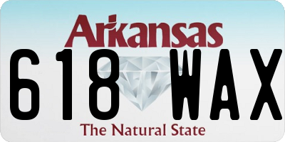 AR license plate 618WAX
