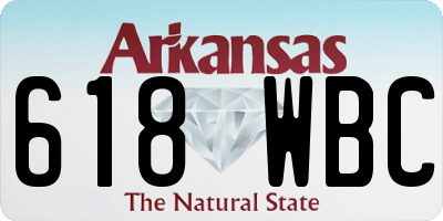 AR license plate 618WBC