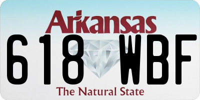 AR license plate 618WBF