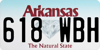 AR license plate 618WBH