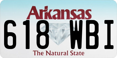 AR license plate 618WBI